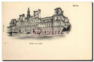 Old Postcard Paris City Hall