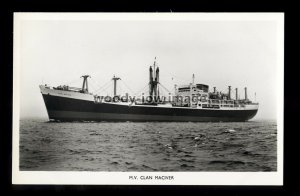 ca0334 - Clan Line Cargo Ship - Clan Maciver , built 1958 - postcard plain back