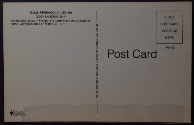 US Navy Ship - U.S.S. Pensacola [LSD-38]