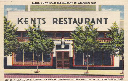 Kents Restaurant Downtown Atlantic Avenue Atlantic City New Jersey Curteich