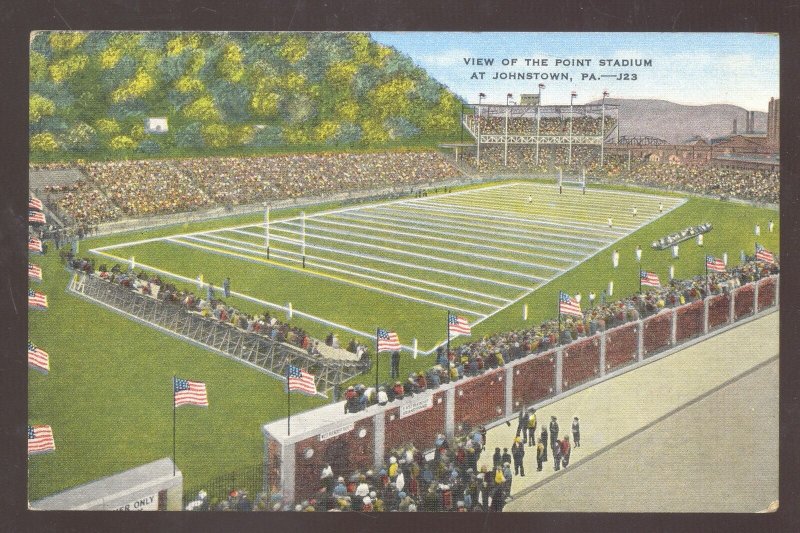 JOHNSTOWN PENNSYLVANIA PA. FOOTBALL STADIUM POINT FIELD VINTAGE POSTCARD