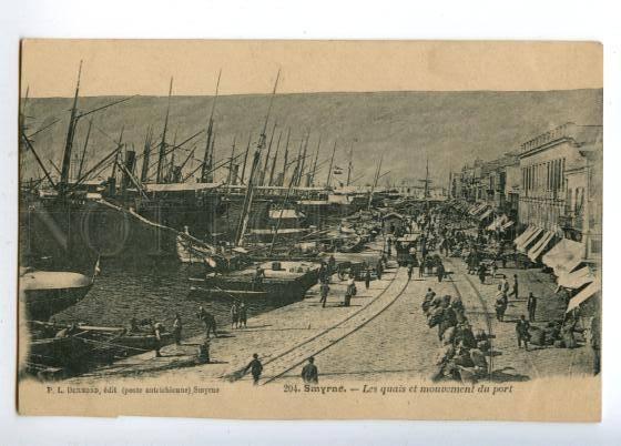 152050 Izmir Turkey Smyrna SMYRNE Docks and Harbour movement