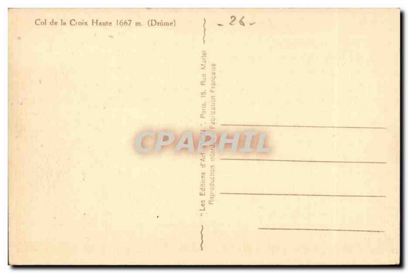 Old Postcard Pass High Cross