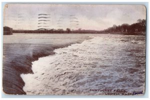 1912 View Of Pawtucket Falls Lowell Massachusetts MA Posted Antique Postcard