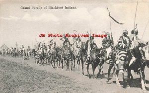 Native American Indians, Grand Parade of Blackfoot, A Young No 158-2