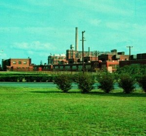 Seaford DE Delaware Dupont Original Factory Plant Plant UNP Chrome Postcard  Q13