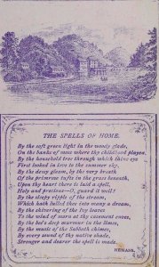 1870's-1880's Felicia Dorothea Hemans' Poem The Spells Of Home P51