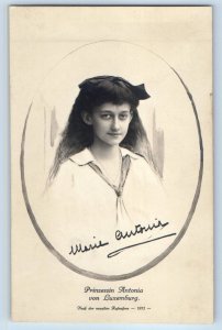 Luxembourg Postcard Princess Antonia of Luxembourg c1910 Posted RPPC Photo