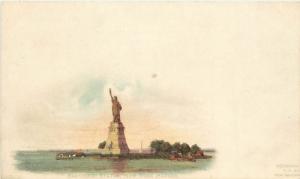 Private Mailing Card; Bartholdi Statue of Liberty, New York Harbor NY unposted