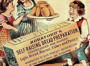 1880's Horsford's Bread Preparation Children Giant Box Rumford Chemical P156