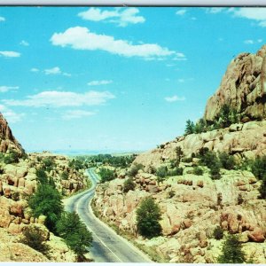 c1950s Prescott, AZ Granite Dells Highway 89A Granite Mountain Chrome PC A307