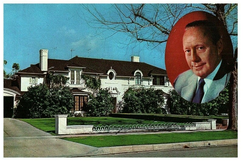 JACK BENNY RESIDENCE BEVERLY HILLS, CALIFORNIA POSTCARD