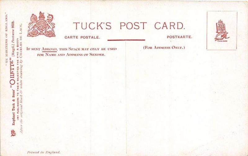 Ye Mariners of England Launch of The Lifeboat Raphael Tuck Postcard