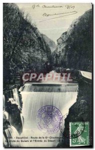 Old Postcard Dauphine Road G Chartreuse The fall of Guiers and Entree Desert