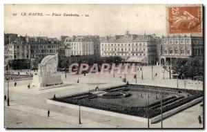 Le Havre - Place Gambetta - Old Postcard