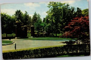Postcard NY Schenectady Entrance to Central Park