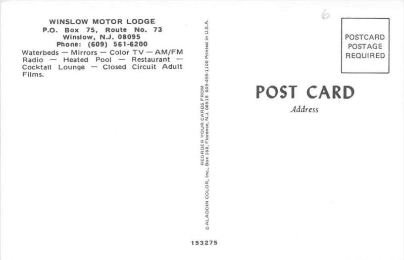 New Jersey  Winslow    Winslow Motor Lodge Motel