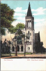 USA Christ Church Cathedral New Orleans Louisiana Vintage Postcard 05.42