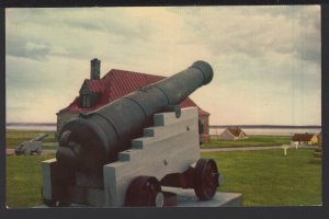 New Brunswick Fort Beausejour near Sackville with cannon ~ Chrome