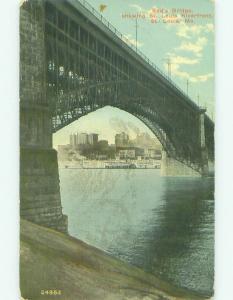 Divided-Back BRIDGE SCENE St. Louis Missouri MO HJ1698