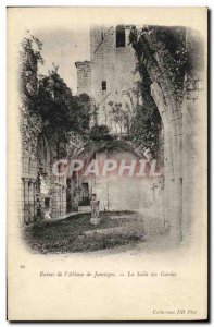 Old Postcard Ruins of the Abbey of Jumieges La Salle des Gardes