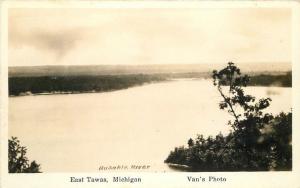 East Tawas Michigan 1930s Van's Photo RPPC real photo postcard 5575