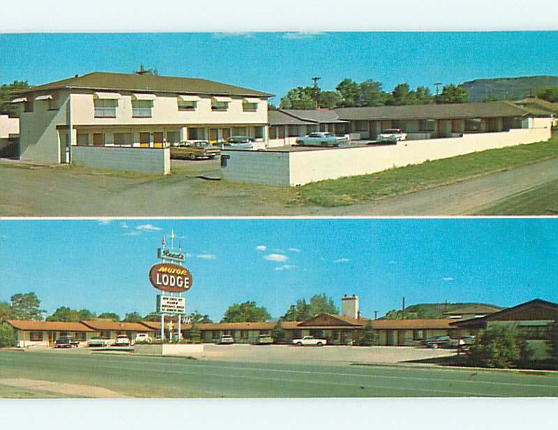 Unused Pre-1980 OLD CARS & REEDS MOTOR LODGE MOTEL Springerville AZ s6114