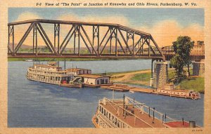 The Point at Junction and Kanawha and Ohio Rivers, Parkersburg, WV