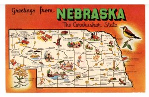 NE - Nebraska Map