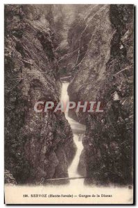 Old Postcard Servoz Gorges De La Diosaz