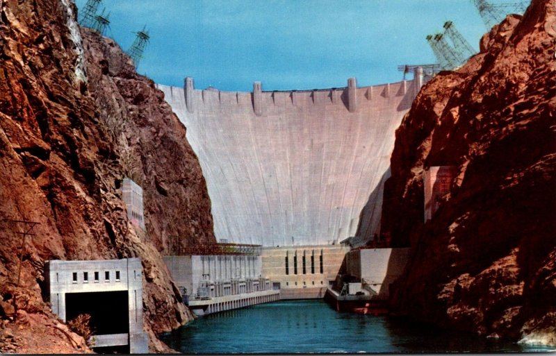 Nevada-Arizona Boundary Hoover Dam Downstream Face