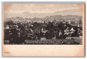 c1905's Potter And Channel Island From Mission Tower Santa Barbara CA Postcard