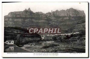 Old Postcard Montserrat La Montanya of del rio Llobregat