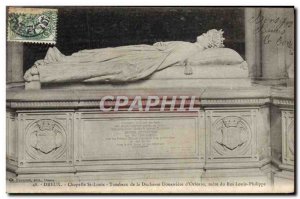Old Postcard Dreux Chapelle St Louis Tomb of the Dowager Duchess of & # 39Orl...