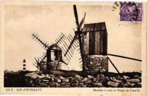 CPA Ile d'Ouessant-Moulins a vent et Phare de Créac'h (188609)