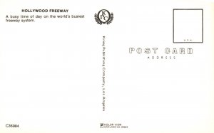 Vintage Postcard Hollywood Freeway World's Busiest Freeway System California CA