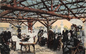 H59/ Atlantic City New Jersey Postcard 1919 Under The Arbor Roof Promenade