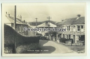 tp9509 - Cornwall - Early View down Vicarage Road, at St. Agnes - postcard