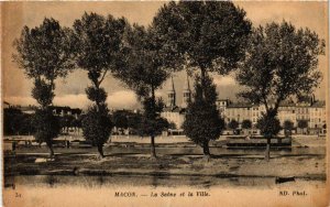 CPA Macon La Saone et la Ville FRANCE (953043)