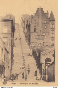 Liege, Belgium, 1900-1910s ; Montagne de Bueren