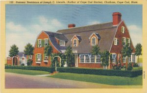 Summer Home of Joseph Lincoln Chatham MA Cape Cod Massachusetts pm 1949 - Linen