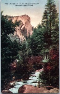 Point Lookout South Cheyenne Canyon near Colorado Springs Colorado Postcard