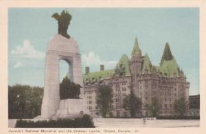 National Memorial and Chateau Laurier Hotel - Ottawa, Ontario, Canada