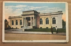 VINTAGE USED 1917 .01 POSTCARD LITTLE ROCK PUBLIC LIBRARY, LITTLE ROCK, ARKANSAS