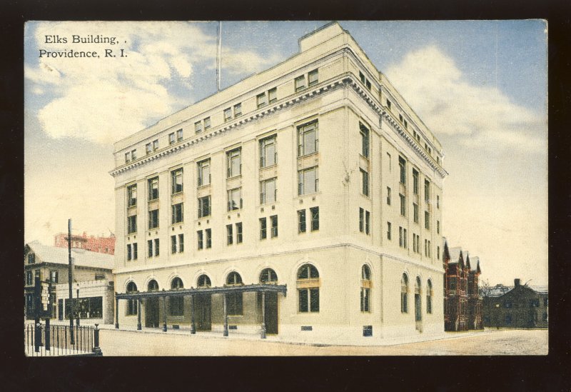 Providence, Rhode Island/RI Postcard, Elks Building