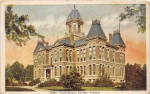 C64/ Boulder Colorado Co Postcard c1910 Court House Building