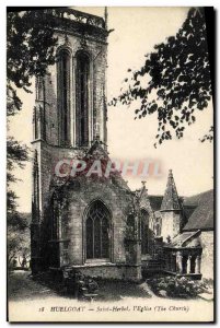 Old Postcard Huelgoat Saint Herbot Church