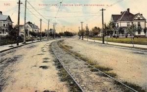 G75/ Greensboro North Carolina Postcard c1910 Summit Avenue Homes