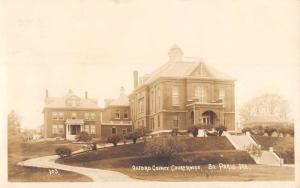 South Paris Maine Oxford Court House Real Photo Antique Postcard K29955