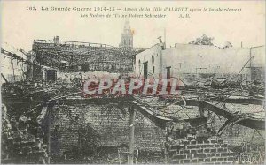 Old Postcard The Great War aspect of the town of Albert Militaria